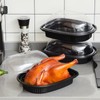 Hushee 20 Pack Large Rotisserie Chicken Roaster Container with Lids