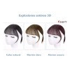 Flequillo Copete Postizo De Cabello Natural 3d Con Clip