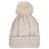 MIJOMA Cuddly soft chenille hat with faux fur pompom, knitted