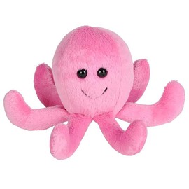 The Dreidel Company Plush Mighty Mights, 3.5" Inch Plush Stuffed, Super Soft and Cuddly Animal Toys, Classroom Decorations, Boys and Girls (Octopus)