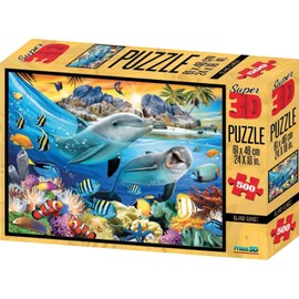 Philos 9052 - Puzzle 3D "Insel Sonnenuntergang" 500 Teile