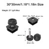 4-Pack Furniture Leveler Chair Leg Leveling Feet Square Tube Insert