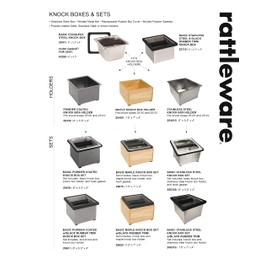 Rattleware Stainless Steel Knock Box - Ideal for Home, Cafe, Restaurant, Hotel, Office, or Commercial Establishment - Heavy Duty Knock Box Trusted By Baristas Worldwide (6" x 5.5" x 4")