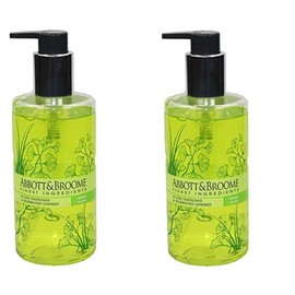 Abbott & Broome Hand Wash 300 ml Set of 2 Wild Tiger Grass & Ginkgo Belebener in Dispenser