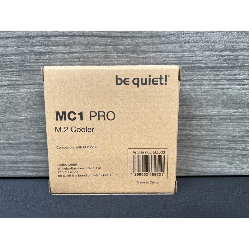 be quiet! MC1 Pro M.2 SSD cooler, heatsink with heat
