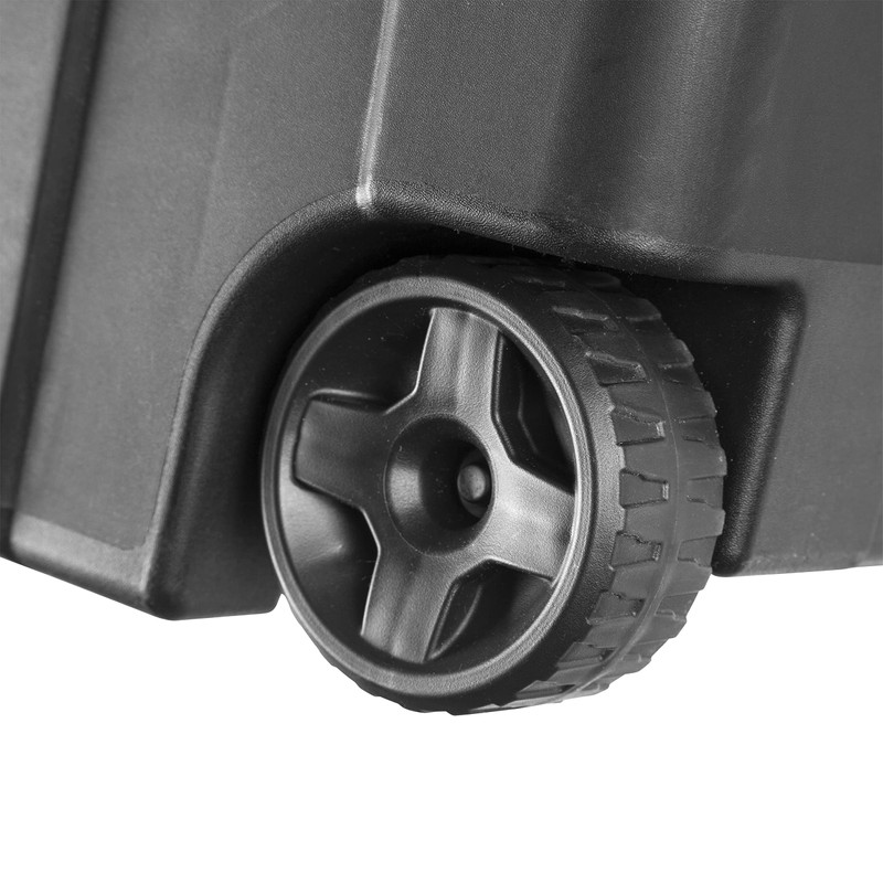 MITORI 2 PCS 40 Gallon Wheeled Industrial Tote Plastic (Black)