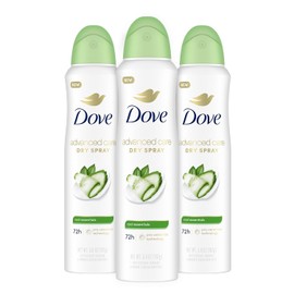 Dove Advanced Care Antiperspirant Deodorant Dry Spray Cool Essentials 3 Count Antiperspirant deodorant for helping your skin barrier repair after shaving With Pro Ceramide Technology 3.8 oz