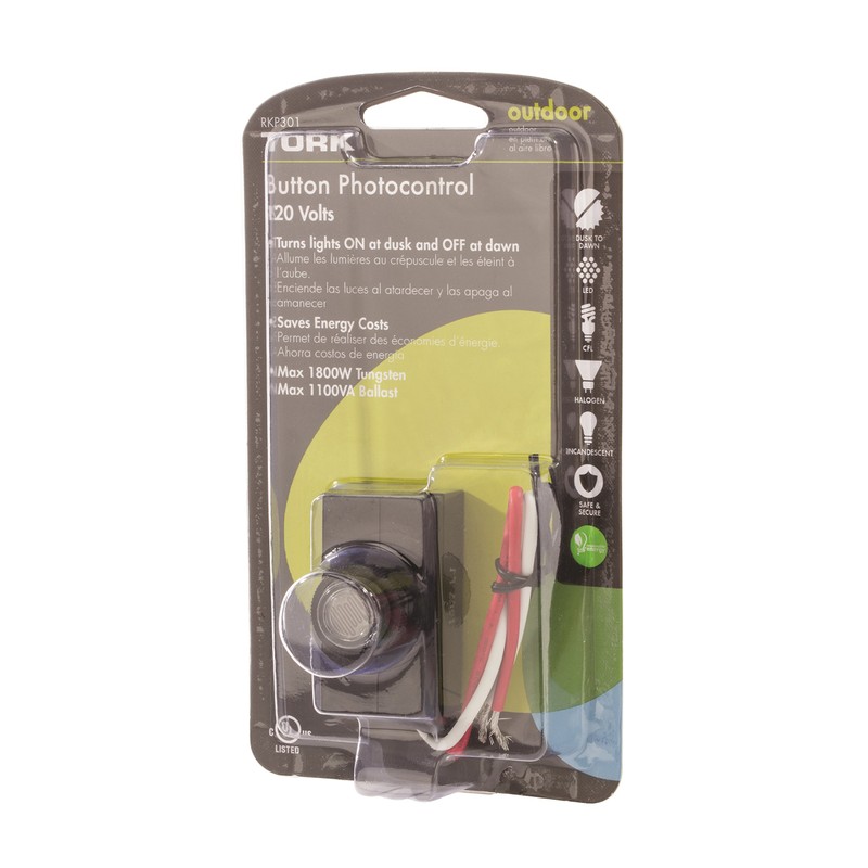 NSi Industries, LLC TORK RKP301 Outdoor 120-Volt Button Photocontrol -