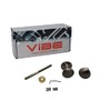 VIBE Rim Knob Set on Satin Nickel Door Handle Knob