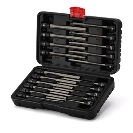 EMENTOL 20PCS 3/8-Inch Drive Hex Bit Long Socket Set, Allen Socket Set, CR-V, S2 Alloy Steel Bit, SAE/Metric, 3mm - 12mm, 1/8"-7/16"