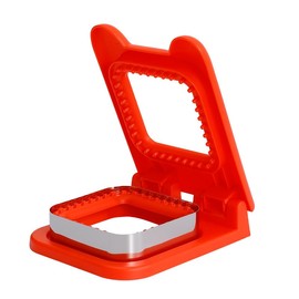 SICHI Sandwich Cutter - Small Sandwich Cutters For Kids Lunch, Square Sandwich Sealer for Children, Red Crustless Bread Sandwich Sealer Decruster, Breakfast Sandwich Maker for Non-electric