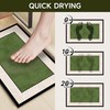 Ultra Thin Bath Mat 24"x16",Absorbent Quick Dry Washable Bath Rug,