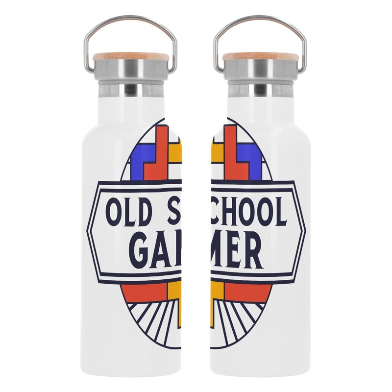 Edelstahlflasche Isolierte Thermosflasche - Old School Gamer Vintage Videospiel -