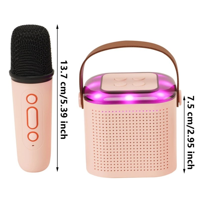 fender_king2024 Portable Bluetooth Karaoke Machine fits Kids Speaker with 2