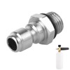 2 Pcs 1/4'' Quick Release Connector, 14mm Male Thread to