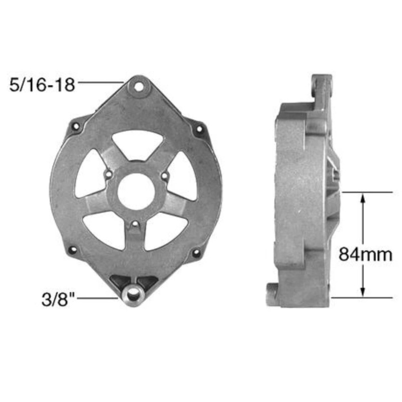 Chap Performance Small Block Chevy Alternator Bracket Fuelie Heads Long