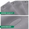 Biscaynebay Long Fabric Shower Curtain Liners 72" Width by 78"