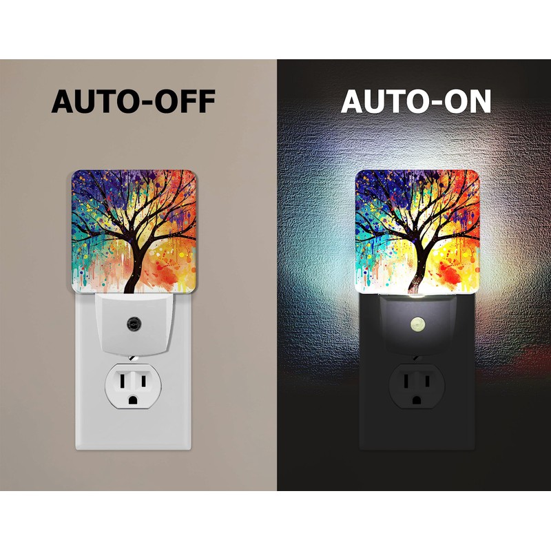 WIRESTER Plug-in LED Night Light Auto Dusk to Dawn Sensor