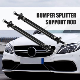 Unifizz 1pair Front Rear Bumper Lip Splitter Strut Rod 75mm 2.95 Splitter Support Rods Adjustable Tie Support Bars Fit Most Vehicle Black