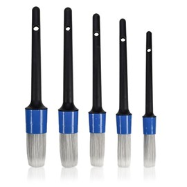 Casoter Auto Car Detailing Brush Set 5 Pieces Non-Scratch Soft Bristles Brush Set For Car Paintwork, Wheels, Interior Trim, Air Vents