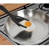 2 in 1 Grip and Flip Spatula Tongs, Flexible Nonstick