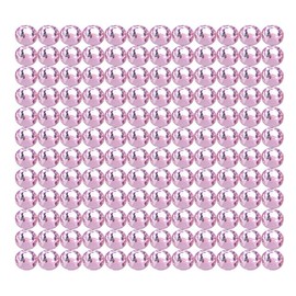 Onwon 1440 Pcs Crystal Flat Back Brilliant Round Rhinestones Glass Stones Glitter Gems Faux Diamond for Craft,Nail Art,Shoes,DIY Decorations (SS16 / 4mm, Pink)