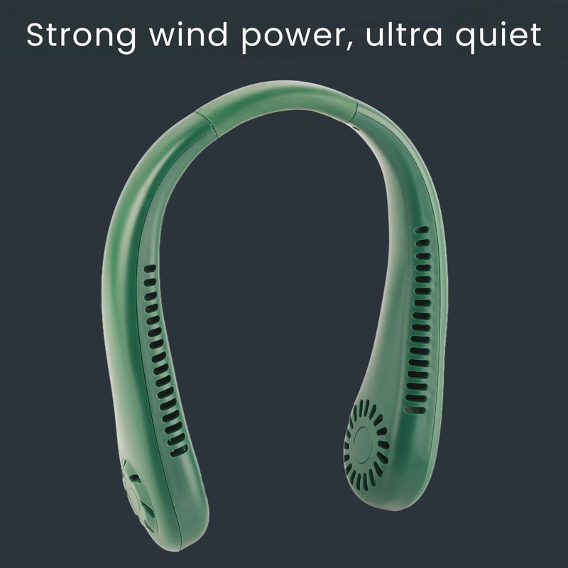 Bladeless Neck Fan Multifunction 3 Speeds USB Charging Wearable Portable