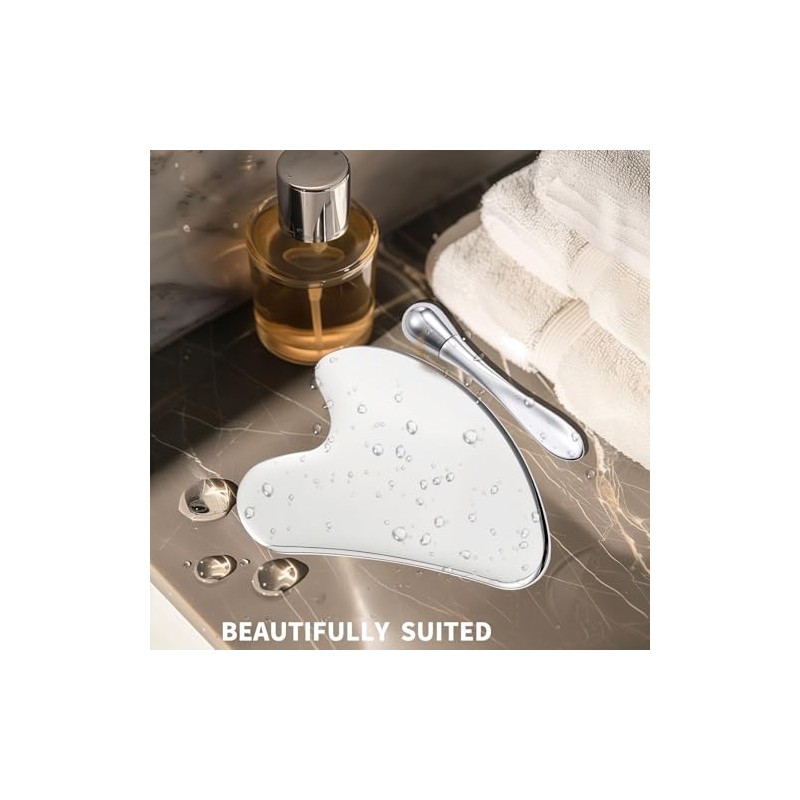 Stainless Steel GuaSha & Eye Cream Applicator Facial Tools