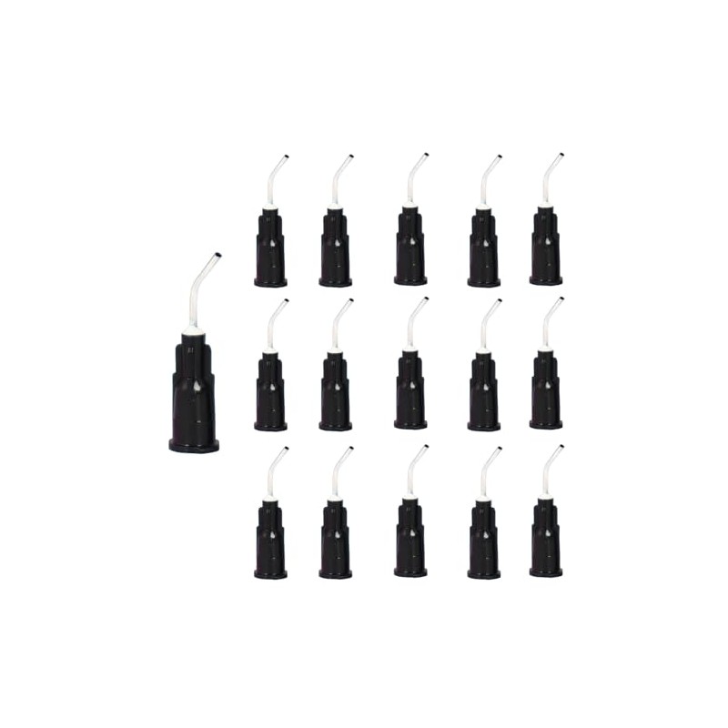 100Pcs Blunt Tip Needle, Bent Blunt Dispensing, Disposable Dental Irrigation