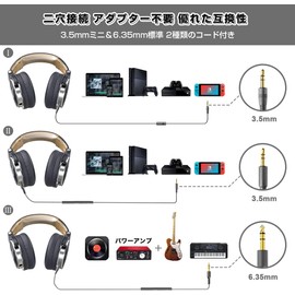 OneOdio Monitor Headphones, DJ Headphones, Single Ear Monitoring, Suitable for Studio Recording, Instrument Practice, Mixing, TV Watching, Movie Watching, etc. Gray*Gold
