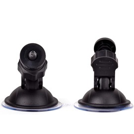 KOMUNJ 2PCS Windshield/Suction Cup Mount Bracket, Car Suction Cup for Dash Cam Holder Vehicle Video Recorder on Windshield & DashBoard Mount with 360 Degree Angle View