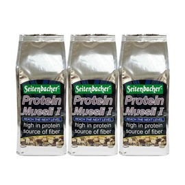 The Taste of Germany German Protein Muesli Cereals with Soy, Oats, Protein Balls, Chocolate and Spelt, 3 pack, 16-Ounce bags,