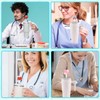 lmzyf 2Pcs Cute glitter Silicone Straw Covers Cap for 30