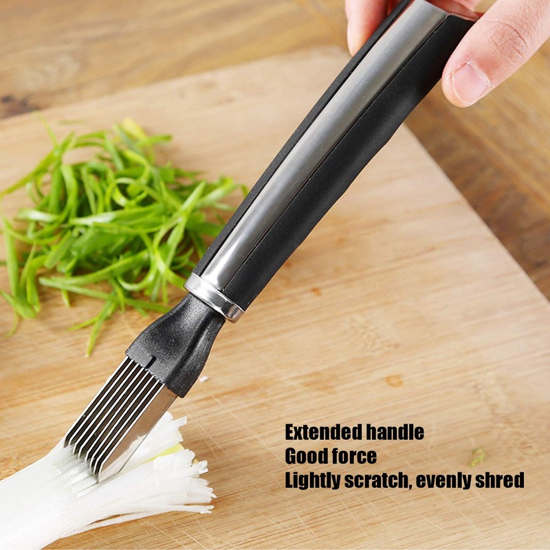 Stainless Steel Scallion Slicer, 19.5 x 3 cm, Spring Onion