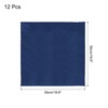 sourcing map 12pcs Cloth Napkins Navy Blue Satin Table Napkins