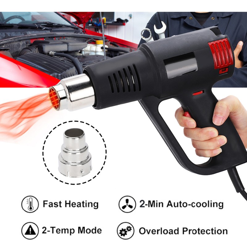 Hot Air Gun 2000W LED Sewing Light Heat Shrinkable Tube