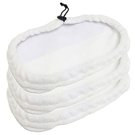 Hildbrandt Clean Co. 3 Steam Pocket Mop Pads Compatible Replacement Pad for Bissell Steam Mop Model: 1867, 18677, 18671, 18674, 18675, 18676, 18678, 67L81, 90T1E, 90T1G, 18674, 31N1, and More