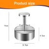 Stainless Steel Burger Press with Adjustable Thickness, Non-Stick Hamburger Patty