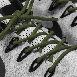 AOMIDI 2 Pair Shoelaces Round Athletic Shoes Lace for Boot Laces Shoelaces and Multiple Shoe Types Replacements(63" inches (160 cm), Army Green)