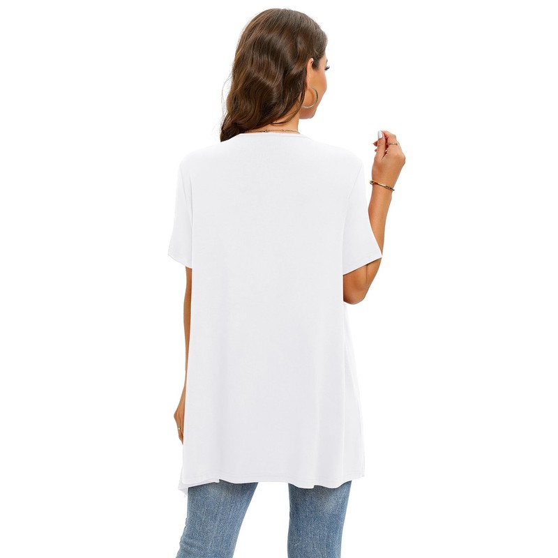 Wiwclo Veryoung Lightweight Summer Cardigan Sweater Dressy Casual, A02-white-short sleeve,