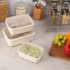 Simplify 6 Piece Set Eco Wheat Plastic Food Storage Containers