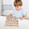 Magnetic Color and Number Maze Board Early Education Wooden Matching