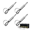Toumett 4 Pcs Guitar Plug Keychain for Key Holder for