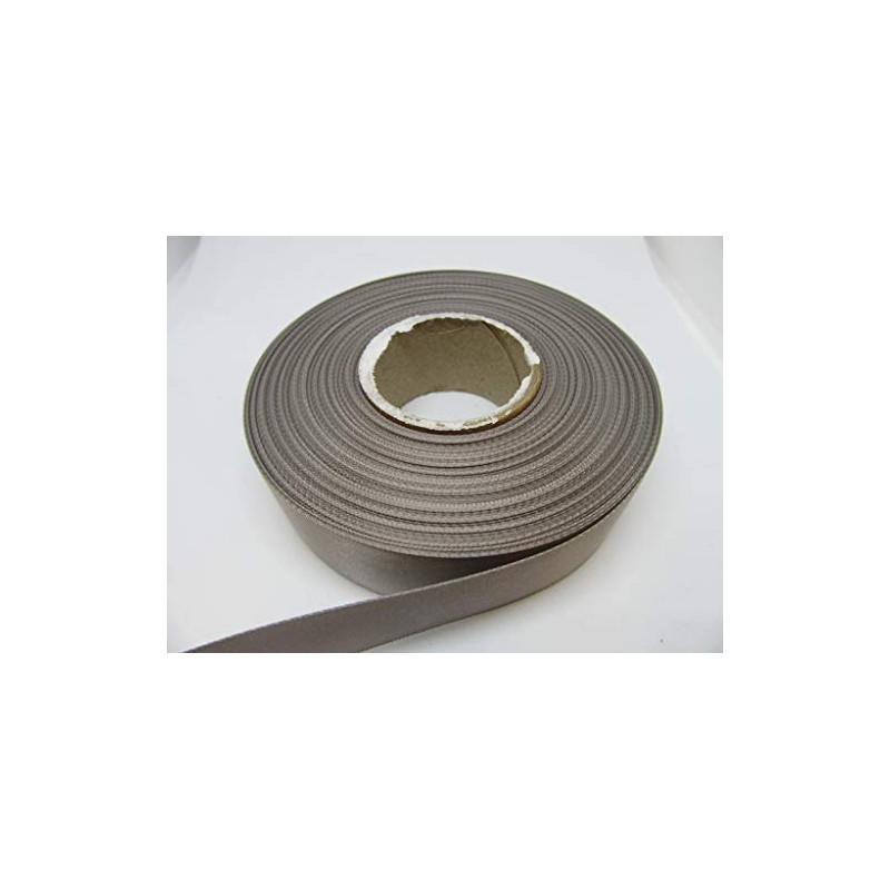 2 metres of 25mm Satin Ribbon Smoky Dark Grey Dark