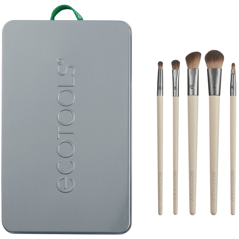 EcoTools Daily Defined Eye Makeup Brush Kit, Travel Friendly, Versatile