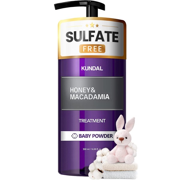 KUNDAL Honey&Macadamia Hydro-Intensive Protein Premium Nature Hair Treatment(Baby Powder) 500ml