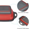 Collapsible Colander, 2 Pcs Red Silicone Kitchen Strainer for Draining