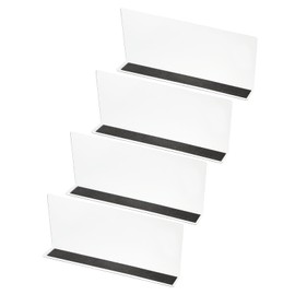 PATIKIL 4 Pack Shelf Dividers for Closet Organization, 11.1x1.6x4.8 Acrylic Magnetic Closets Separator Kitchen Cabinet Shelves Under Bed Blocker for Bedroom Kitchen Office, Clear