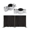 2 Pcs Adjustable Upright Clamp,Pipe and Drape Clamps,Works With 1.5"