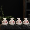 2Pcs Pocket Mini Ceramic Flower Vases Table Decor Vase Props